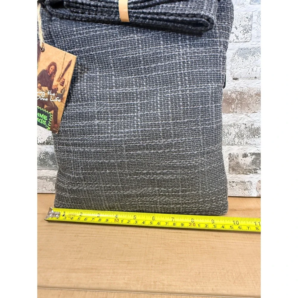 Dime Bags Multi-Purpose Traveler Bag Unisex OS Black Hemp Crossbody Zip NEW